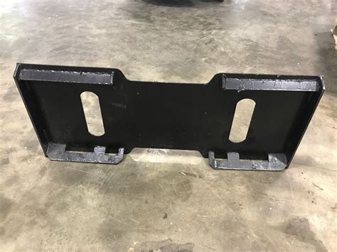 skid steer adapter plate how thick|skid steer attachment mounting plates.